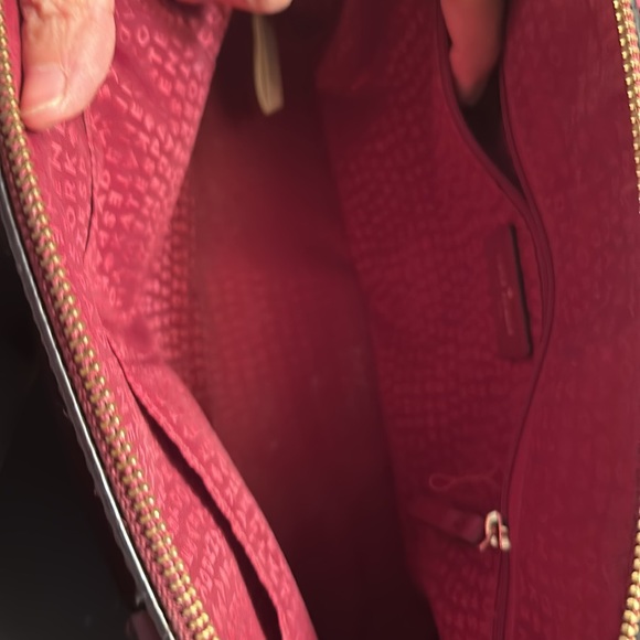 KATE SPADE PLUM COLOR PURSE USED great condition 100% cow leather - Picture 7 of 14